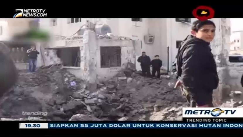 Sebuah Rumah Sakit di Suriah Rusak akibat Serangan Udara