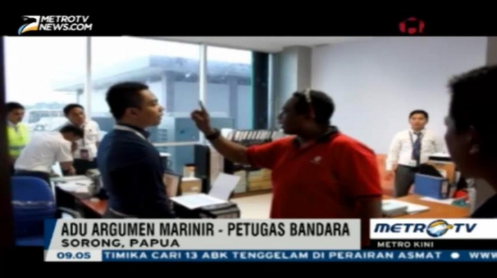  Mayor Marinir Ini Marahi Petugas Bandara Sorong