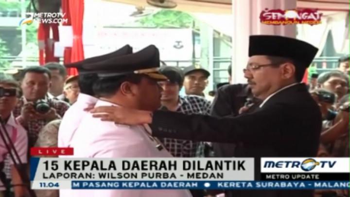 15 Kepala Daerah di Sumut Resmi Dilantik