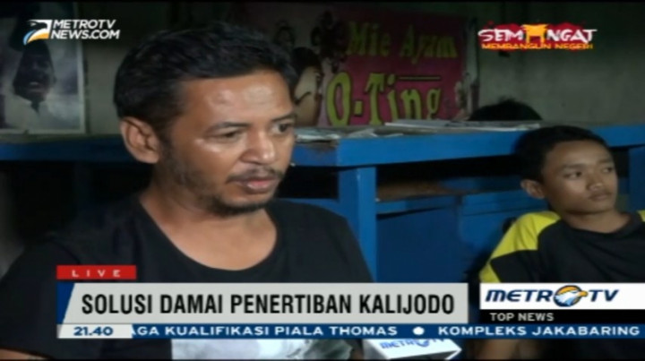 Warga Minta Pemprov DKI Buktikan Kalijodo Berada di Jalur Hijau