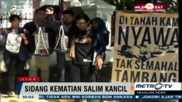 34 Tersangka Kematian Salim Kancil Jalani Sidang Pagi Ini
