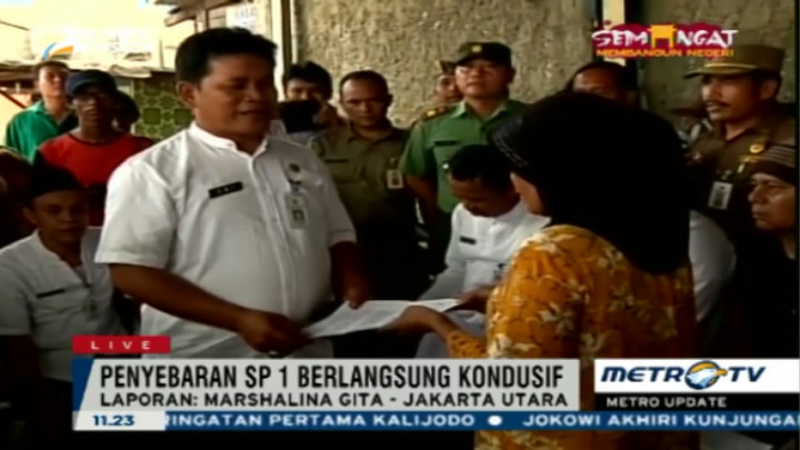Penyebaran SP1 Penertiban Kalijodo Berlangsung Kondusif