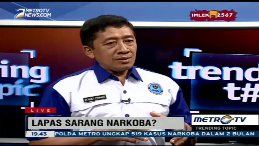 Oknum di Dalam Lapas Sebabkan Maraknya Peredaran Narkoba