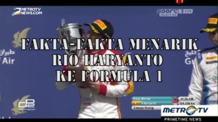 Fakta-fakta Menarik Rio Haryanto ke Formula 1 