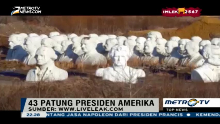 43 Patung Presiden AS Membuat Kagum Jutaan Pengunjung