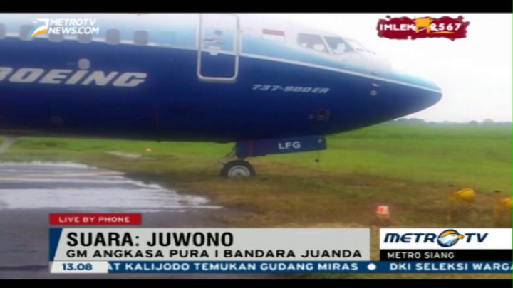 Kronologi Tergelincirnya Pesawat Lion Air di Surabaya