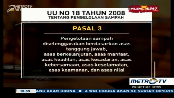 Kebijakan Plastik Berbayar Sesuai dengan UU No 18/2008