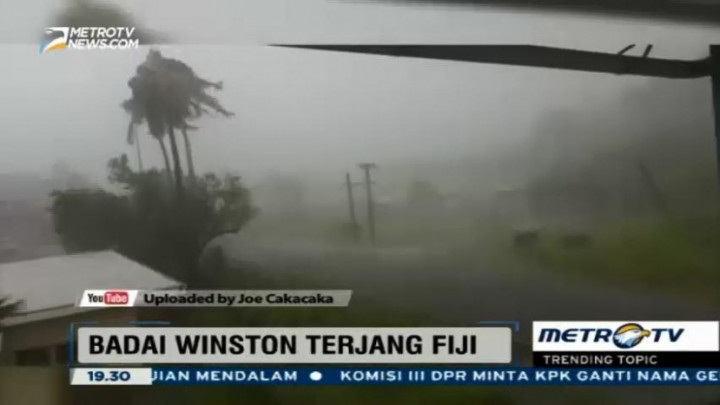 Badai Winston Terjang Fiji, 17 Orang Tewas