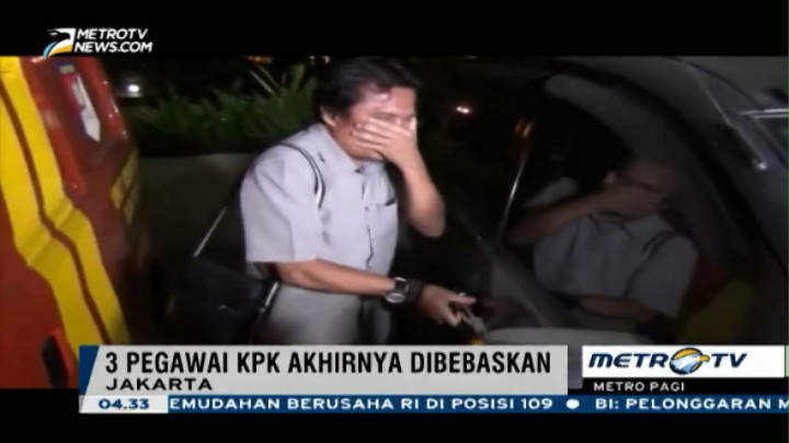 Salah Tangkap, Tiga Anggota KPK Dibebaskan