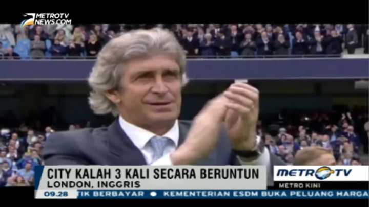 Tiga Kali Kalah Beruntun, Pellegrini Utamakan Liga Champions