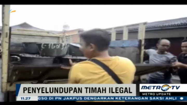 Polda Bangka Belitung Sita 16 Ton Timah Ilegal