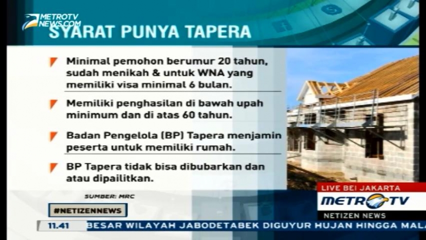 UU Tapera, Semua Bisa Punya Rumah
