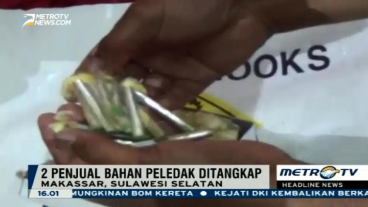 Polisi Tangkap Dua Penjual Bahan Peledak di Pangkep