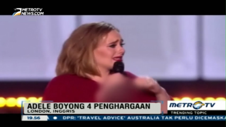 Adele Mendominasi Penghargaan Musik Brit Awards 2016