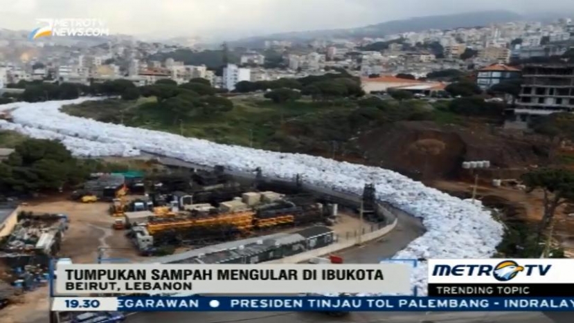 Begini Penampakan Sungai Sampah di Lebanon