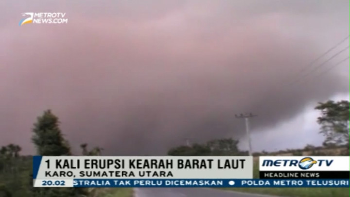 Aktivitas Gunung Sinabung Kembali Meningkat