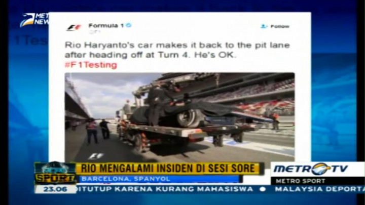 Rio Selamat dalam Kecelakaan Mobil di Sirkuit Catalunya