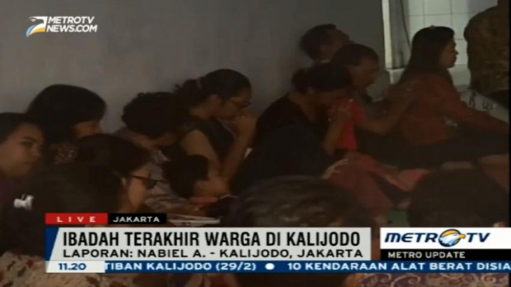 Jemaat GBI Kalijodo Lakukan Ibadah Terakhir