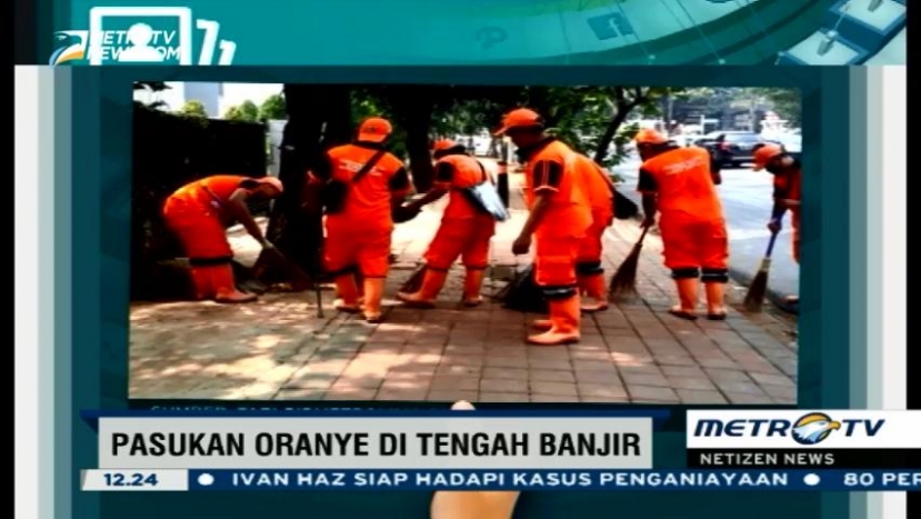 Pasukan Oranye di Tengah Banjir
