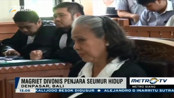 Margriet Divonis Penjara Seumur Hidup