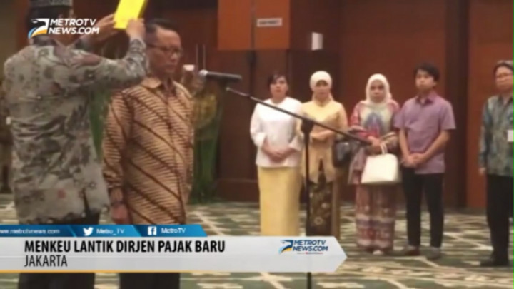 Menteri Keuangan Lantik Dirjen Pajak Baru