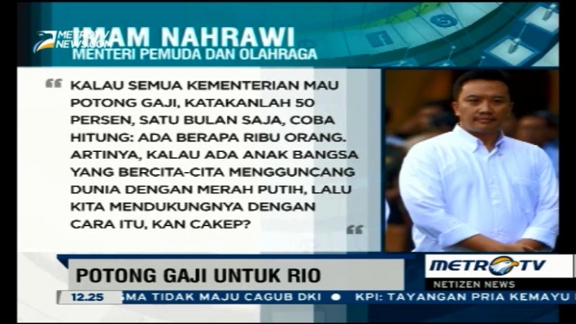Potong Gaji untuk Rio Haryanto