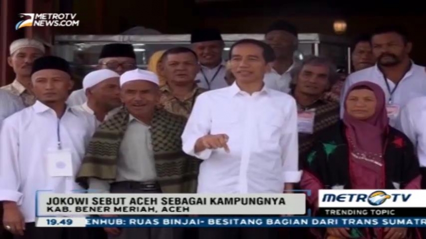 Jokowi Bertemu dengan Bapak Angkatnya