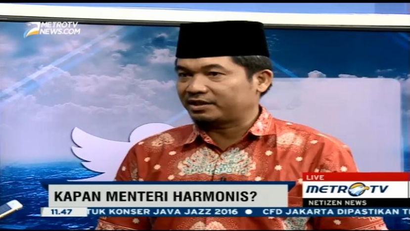 <I>Keharmonisan Antar Menteri Harus Ada, Bukan Saling Menjatuhkan</i>