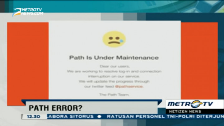 Alami Gangguan Teknis, Path Minta Maaf