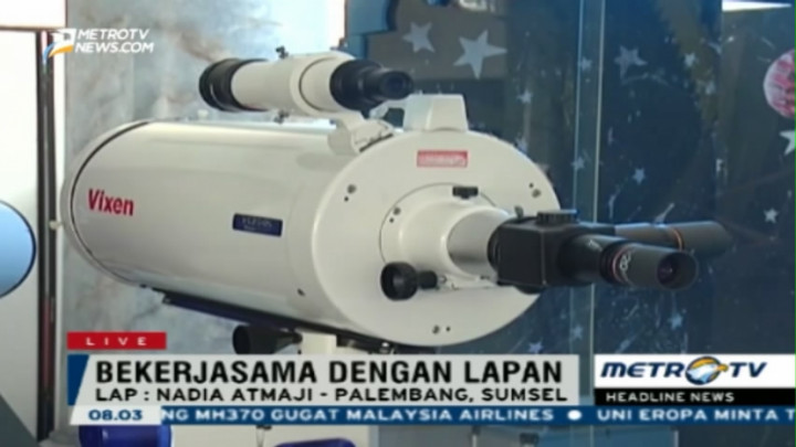 Pemprov Sumsel Siapkan Lima Teleskop untuk Pengamatan Gerhana Matahari