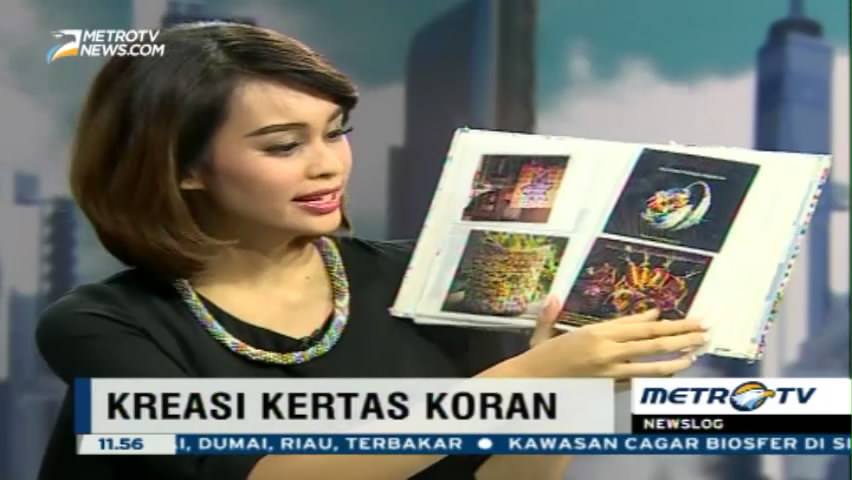 Berkreasi dengan Koran Bekas