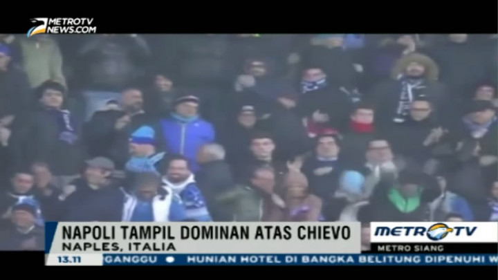 Kalahkan Chievo, Napoli Sementara Kuasai Klasemen Serie A