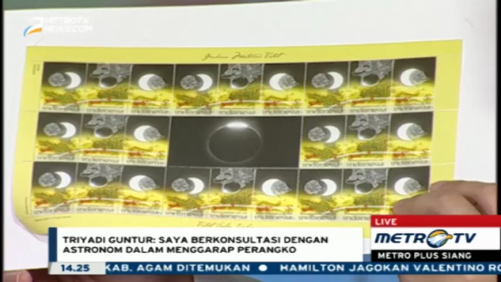 Cerita di Balik Pembuatan Perangko Gerhana Matahari Total