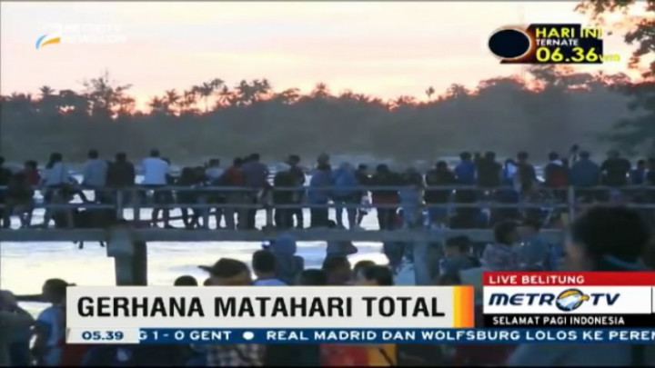 Jelang GMT, Pantai Tanjung Kelayang Belitung Dipenuhi Wisatawan 