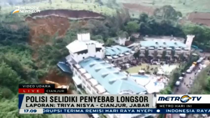 Polisi akan Selidiki Penyebab Longsornya Tebing di Cianjur