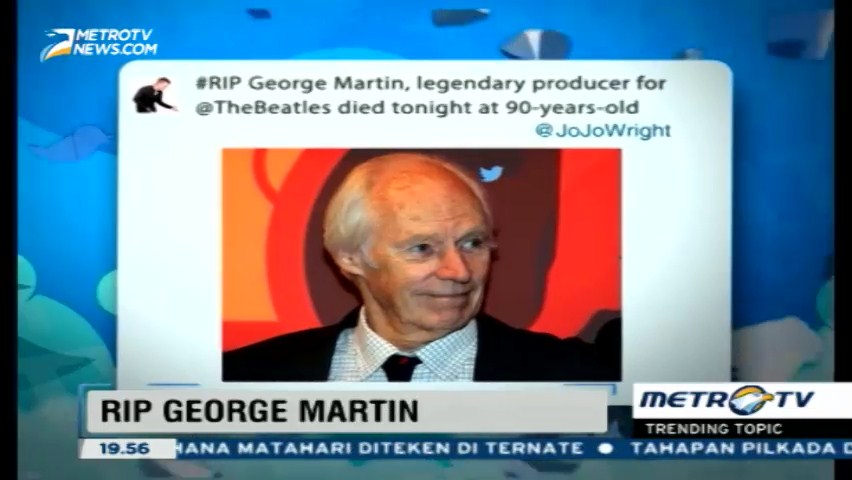 Produser Legendaris The Beatles George Martin Tutup Usia