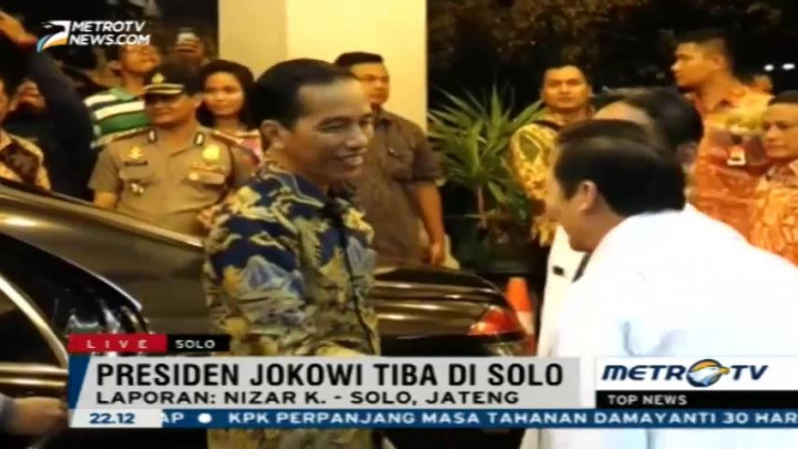 Jokowi Tiba di Solo untuk Jenguk Cucunya