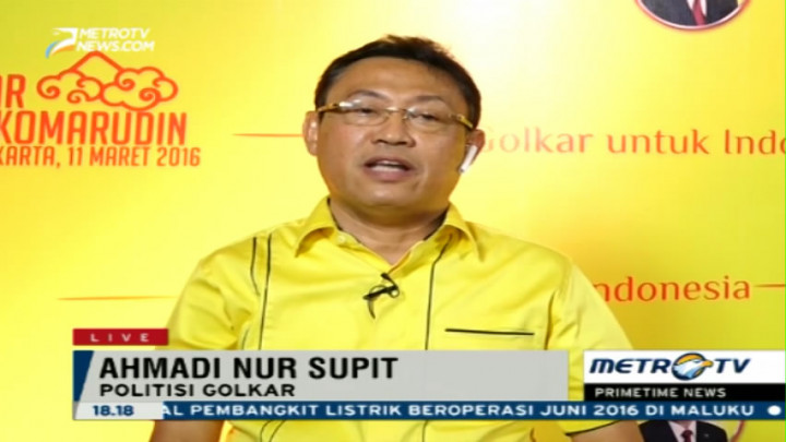 Ahmadi Noor Supit: Golkar Harus Lakukan Rekonsiliasi
