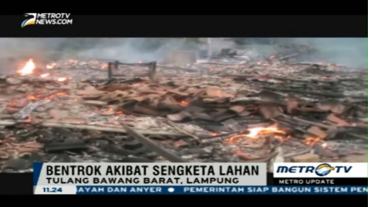 Kapolda Lampung Kunjungi Lokasi Bentrok Antarwarga di Tulang Bawang