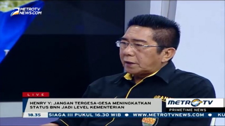<i>Jangan Tergesa-gesa Tingkatkan Status BNN Jadi Selevel Kementerian</i>