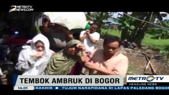Korban Tewas Tembok Roboh di Bogor Dimakamkan 