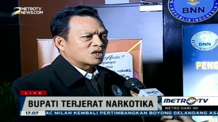 Bupati Terjerat Narkoba, BNN: Nofiadi Sudah Cukup Lama Jadi Pemakai