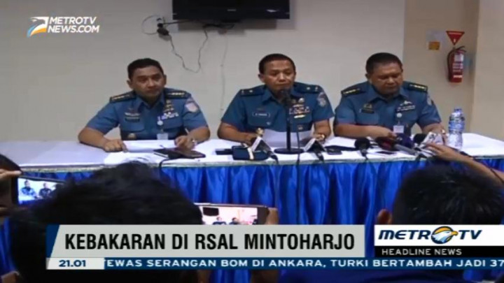 Tim Pomal dan Polri Olah TKP Kebakaran RSAL Mintoharjo