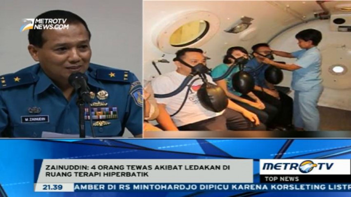 Kronologis Terjadinya Ledakan di Ruang Hiperbarik RSAL Mintohardjo