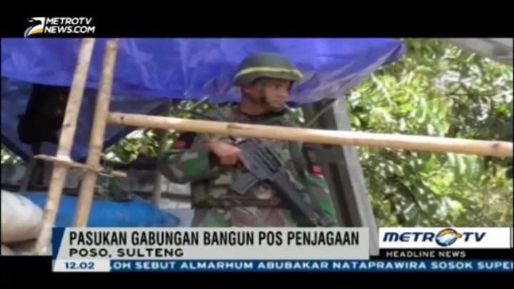 Petugas Bangun Pos Penjagaan untuk Persempit Gerak Kelompok   Santoso