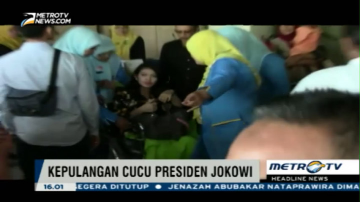 Cucu Jokowi Tinggalkan Rumah Sakit