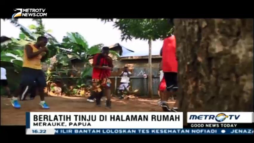 Kisah Peinina Nanlohy Melatih Tinju di Tengah Keterbatasan Sarana