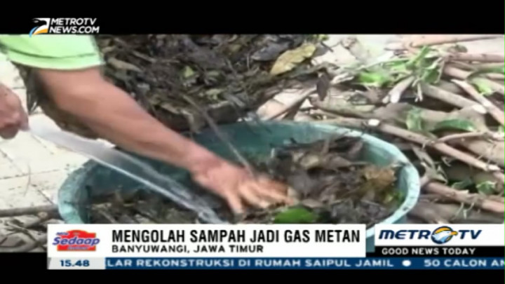 Warga Banyuwangi Manfaatkan Sampah Jadi Gas Metan