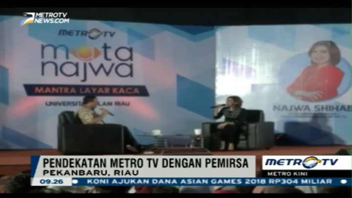 Ribuan Mahasiswa Pekanbaru Saksikan Dialog Najwa Shibab dan Mendikbud