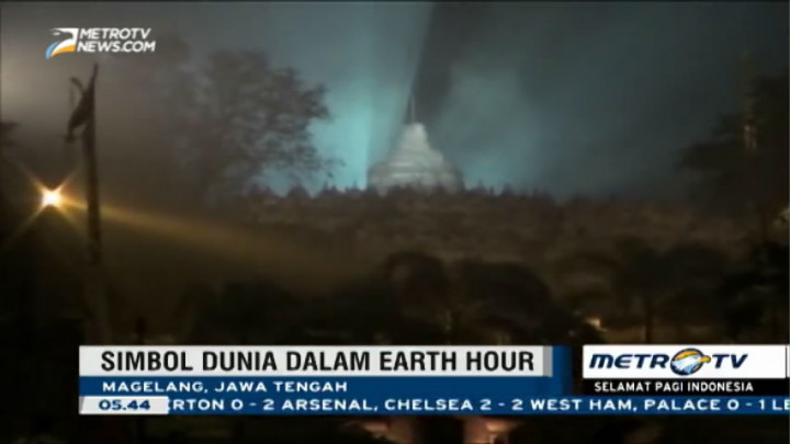 Earth Hour, Candi Borobudur Ikut Gelap Gulita